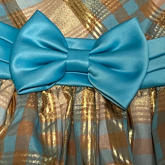 Bonnie Jean Size 6 dress Gold and Teal - Picture 3 of 5